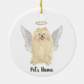 Spitz Beileid Memorial Säule Kerze Keramik Ornament (Hinten)