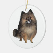 Spitz - Bindle Keramikornament (Links)