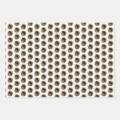 Spitz Black and Tan Malerei Original Hunde Kunst Geschenkpapier Set (Vorderseite 2)