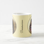 Spitz Black and Tan Malerei Original Hunde Kunst Kaffeetasse (Mittel)