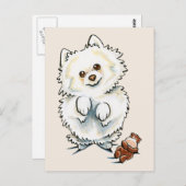 Spitz Boo Boo Postkarte (Vorne/Hinten)