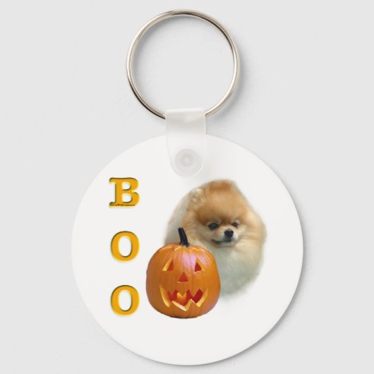 Spitz Boo Schlüsselanhänger (Vorderseite)