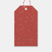 Spitz Bow Krawatte Wasserfarbe Frohe Weihnachten Geschenkanhänger (Rückseite)