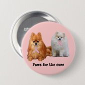 Spitz-Brustkrebs-Knopf Button (Vorne & Hinten)