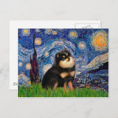 Spitz (BT) - Starry Night Postkarte (Vorne/Hinten)