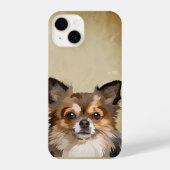Spitz Chihuahua Mix Dog Tier iPhone Hülle (Rückseite)