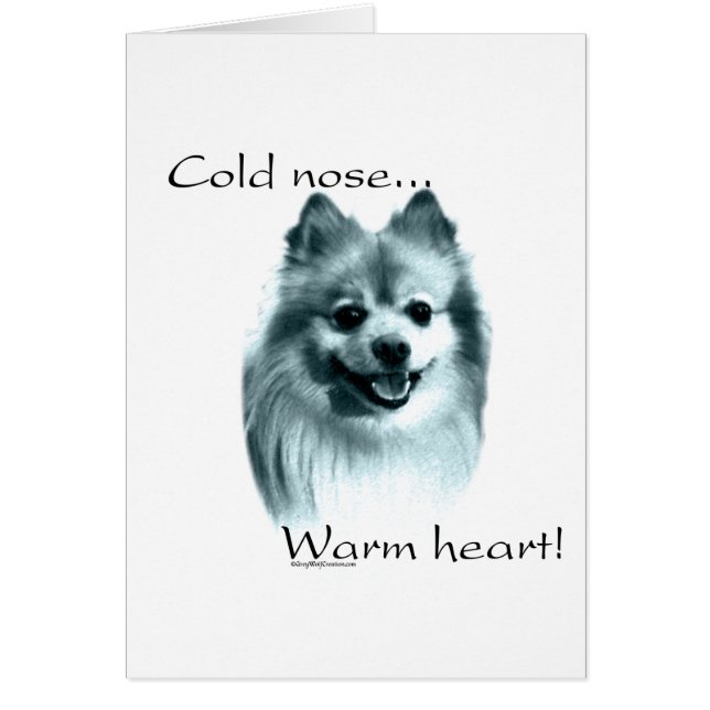 Spitz Cold Nose Warmes Herz (Vorne)