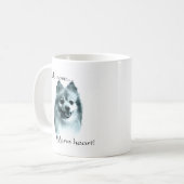 Spitz Cold Nose Warmes Herz Kaffeetasse (Vorderseite Links)