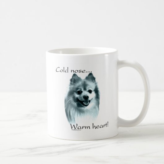Spitz Cold Nose Warmes Herz Kaffeetasse (Rechts)