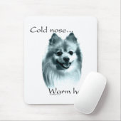 Spitz Cold Nose Warmes Herz Mousepad (Mit Mouse)