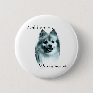 Spitz Cold Nose Warmes Herz - Schaltfläche Button