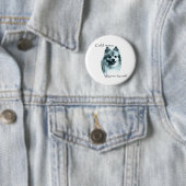Spitz Cold Nose Warmes Herz - Schaltfläche Button (Beispiel)