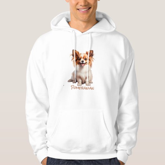 Spitz Color Silhouette Hoodie (Vorderseite)