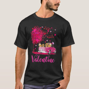 Spitz Couple Truck Happy Valentine's Day T-Shirt