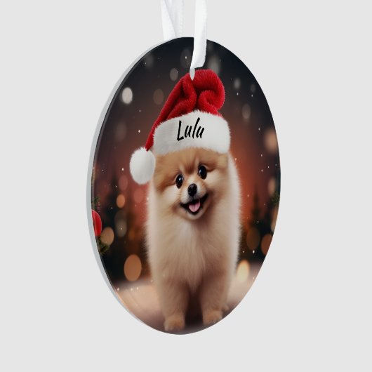 Spitz Custom Christmas Ornament (Vorderseite)