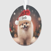 Spitz Custom Christmas Ornament (Vorderseite)