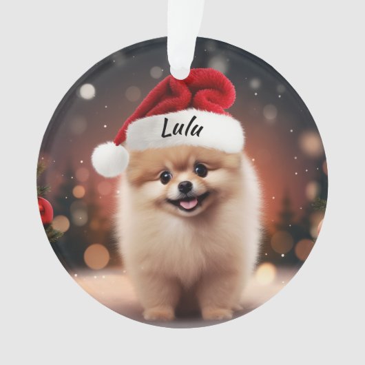 Spitz Custom Christmas Ornament (Vorderseite)