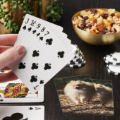 Spitz, der in das gefallene Blätter Trotting ist Spielkarten (In Situ)