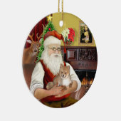 Spitz des Weihnachtsmanns (R) Keramik Ornament (Rechts)