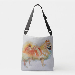 Spitz Deutsche Spitz Hunde Crossbody Bag Tragetaschen Mit Langen Trägern