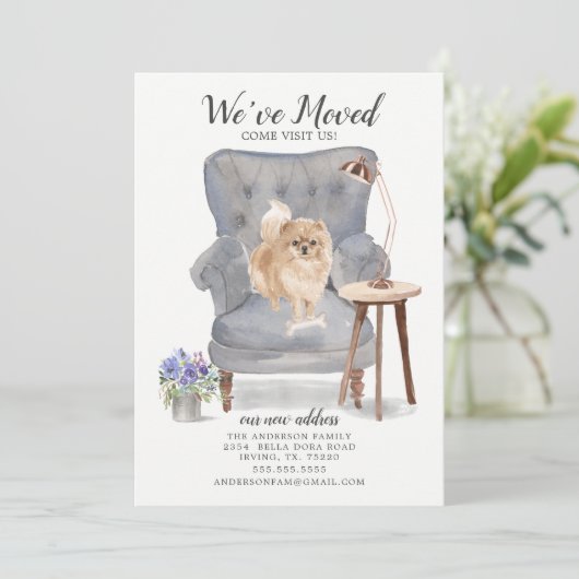 Spitz Dog | Ankündigung der Beförderung (Stehend Vorderseite)