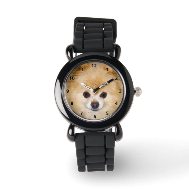 Spitz Dog Armbanduhr (Vorderseite)