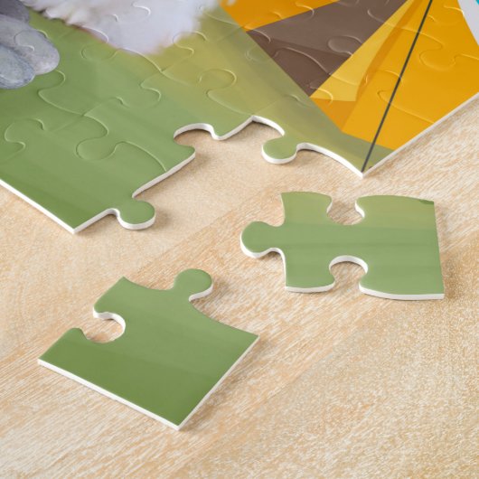 Spitz Dog Camping Puzzle (Seite)