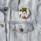 Spitz Dog Christmas Button (Beispiel)