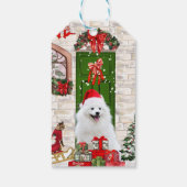 Spitz Dog Christmas Geschenkanhänger (Rückseite)