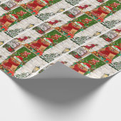 Spitz Dog Christmas Geschenkpapier (Ecke)