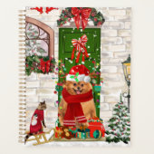 Spitz Dog Christmas Planer (Vorderseite)