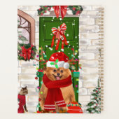 Spitz Dog Christmas Planer (Rückseite)