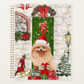 Spitz Dog Christmas Planer (Vorderseite)