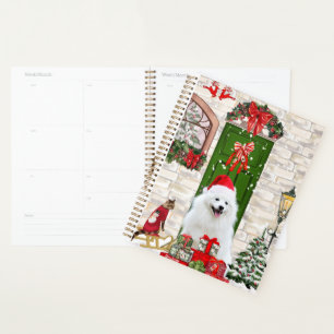Spitz Dog Christmas Planer