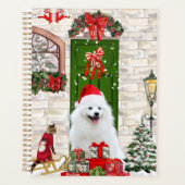 Spitz Dog Christmas Planer (Vorderseite)