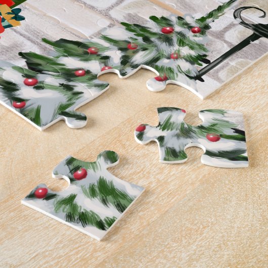 Spitz Dog Christmas Puzzle (Seite)