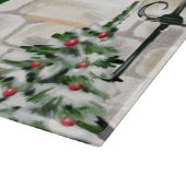 Spitz Dog Christmas Schneidebrett (Ecke)