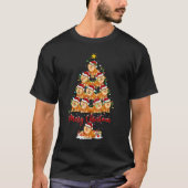 Spitz Dog Christmas Tree Lights Spitz T-Shirt (Vorderseite)