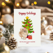 Spitz Dog Familie Weihnachten