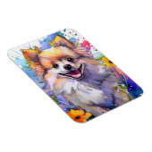 Spitz Dog Foto Magnet (Rechte Seite)