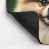 Spitz Dog in St. Patrick's Day Dress Mousepad (Ecke)
