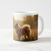 Spitz Dog Jumbo-Tasse (Vorderseite Rechts)