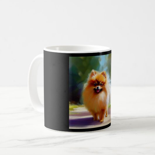 Spitz Dog Kaffeetasse (Vorderseite Links)