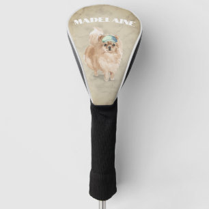 Spitz Dog Lover Cream Personal Golf Headcover