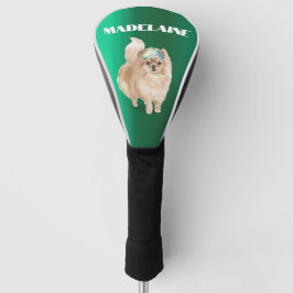Spitz Dog Lover Green Personal Golf Headcover