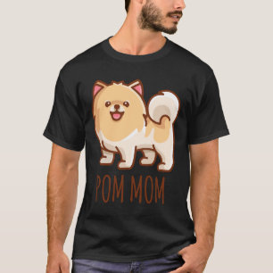 Spitz Dog Lover Pom Mama Welpe T-Shirt