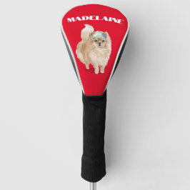 Spitz Dog Lover Red Personal Golf Headcover