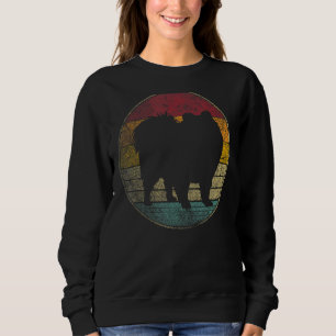 Spitz Dog Retro Style Vintager 70er 80er 90s Sweatshirt