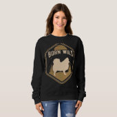 Spitz Dog Retro Sweatshirt (Vorne ganz)