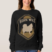 Spitz Dog Retro Sweatshirt (Vorderseite)